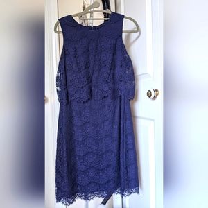 Jessica Simpson lace navy dress in small